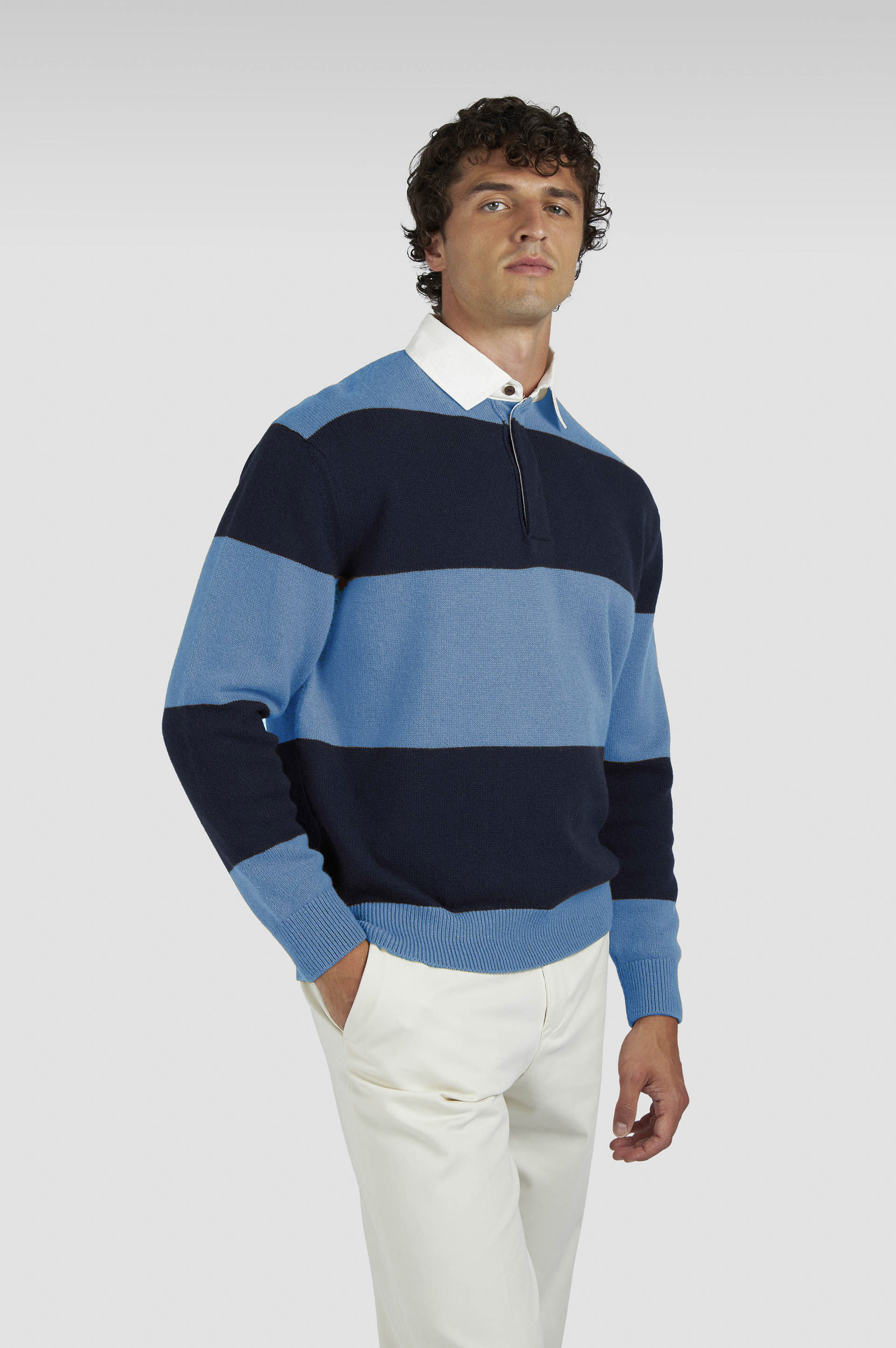 RUGBY WOOL CASHMERE POLO SHIRT - 6