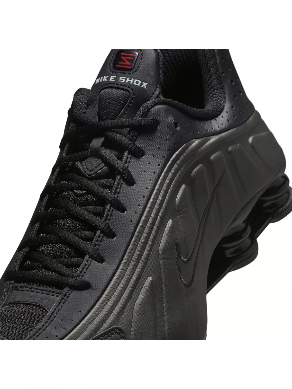 Shox R4 "Black/Bright Crimson" Men's Shoe - 10