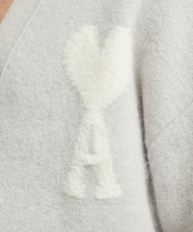 Ami de Cœur Logo Alpaca-Blend Cardigan 5