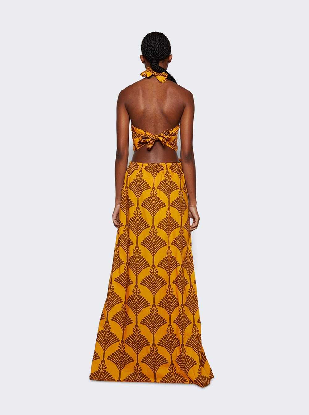 Lake Nakuru Maxi Dress Mustard And Wine - 5