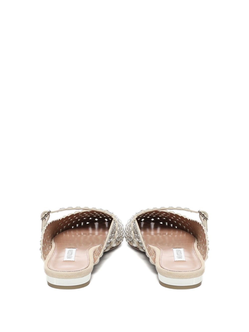 beaded open-toe mules - 3