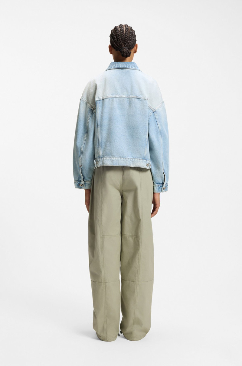 BOXY-FIT JACKET IN BLUE RIGID DENIM 4