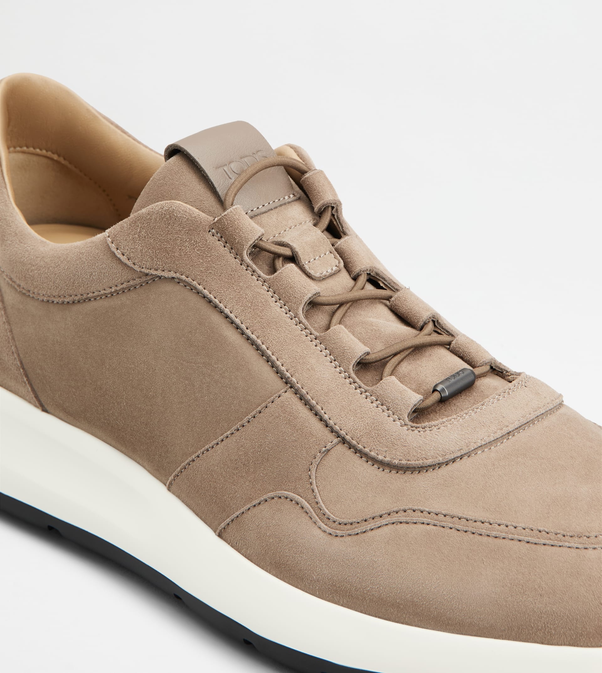 SNEAKERS IN SUEDE - BEIGE - 6