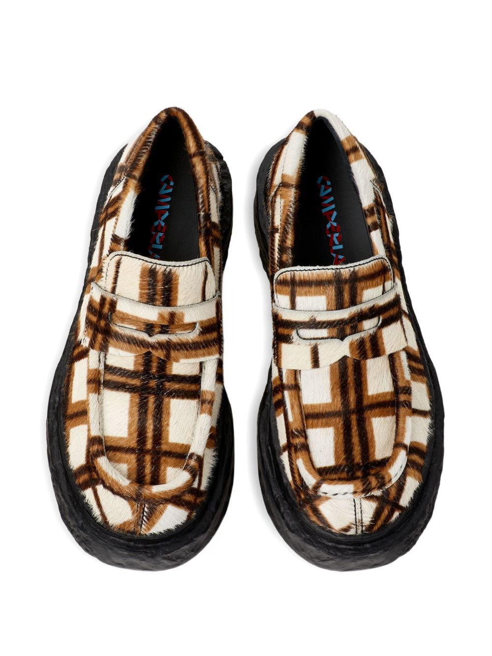 Vamonos checked-pattern loafers - 4