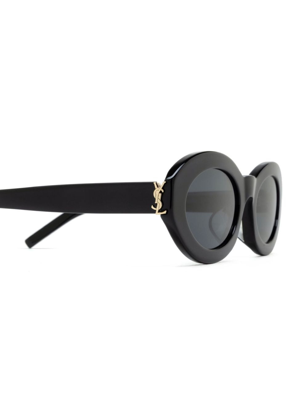monogram-hinge oval-frame sunglasses - 3