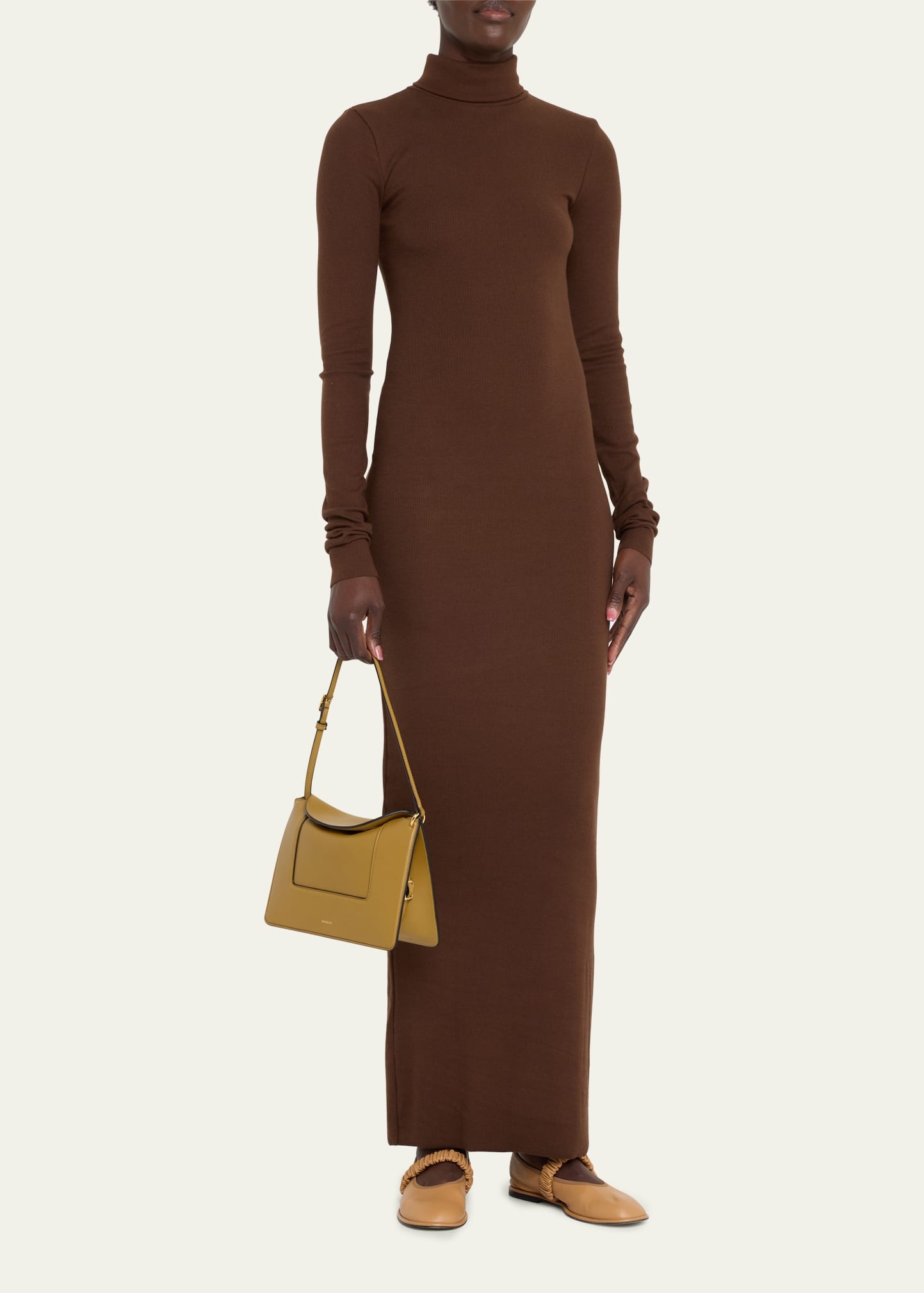 Penelope Fold-Over Flap Leather Shoulder Bag - 5