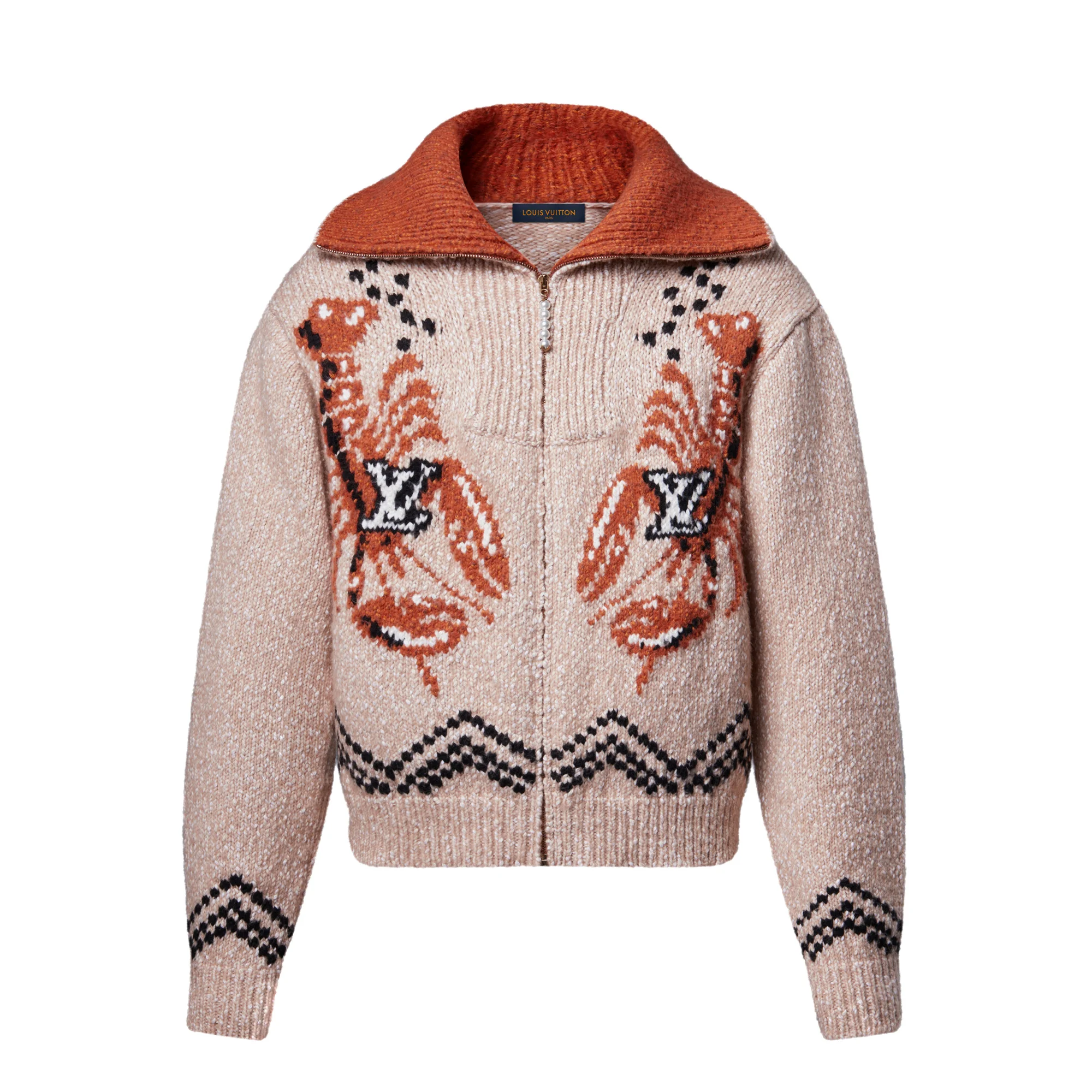 Zippered Knitted Blouson - 1