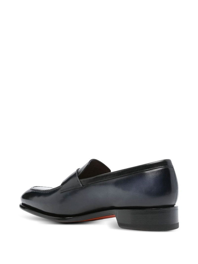 Santoni leather loafers outlook