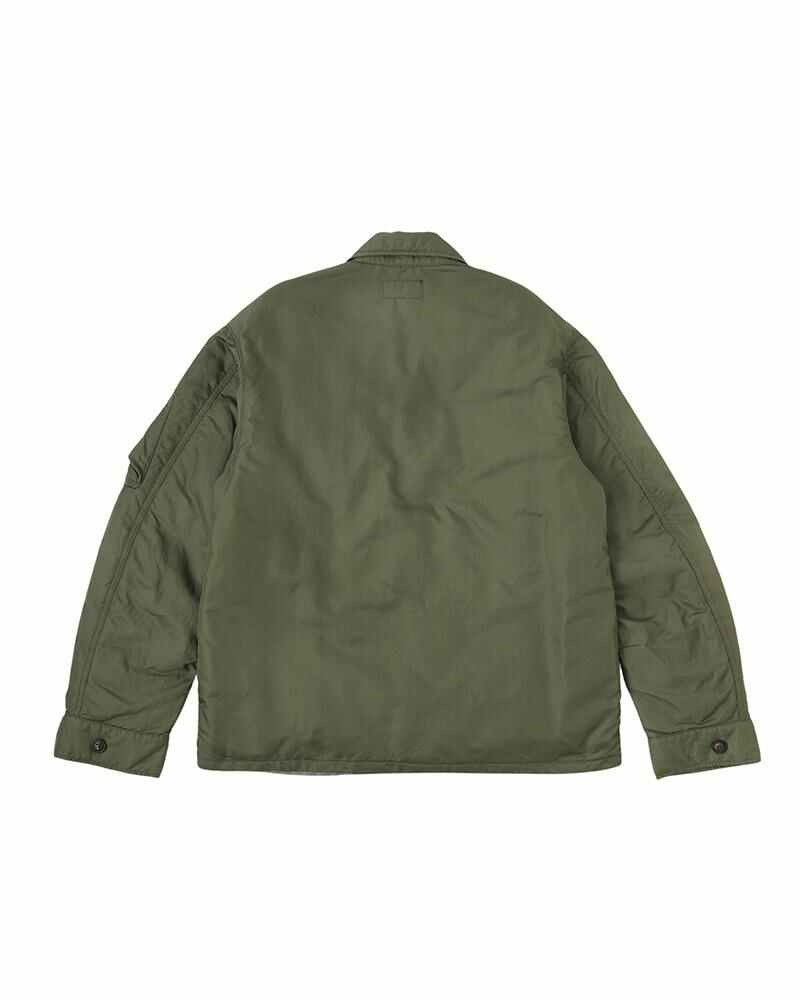 visvim HELI CREW DOWN SHIRT JKT GREEN outlook