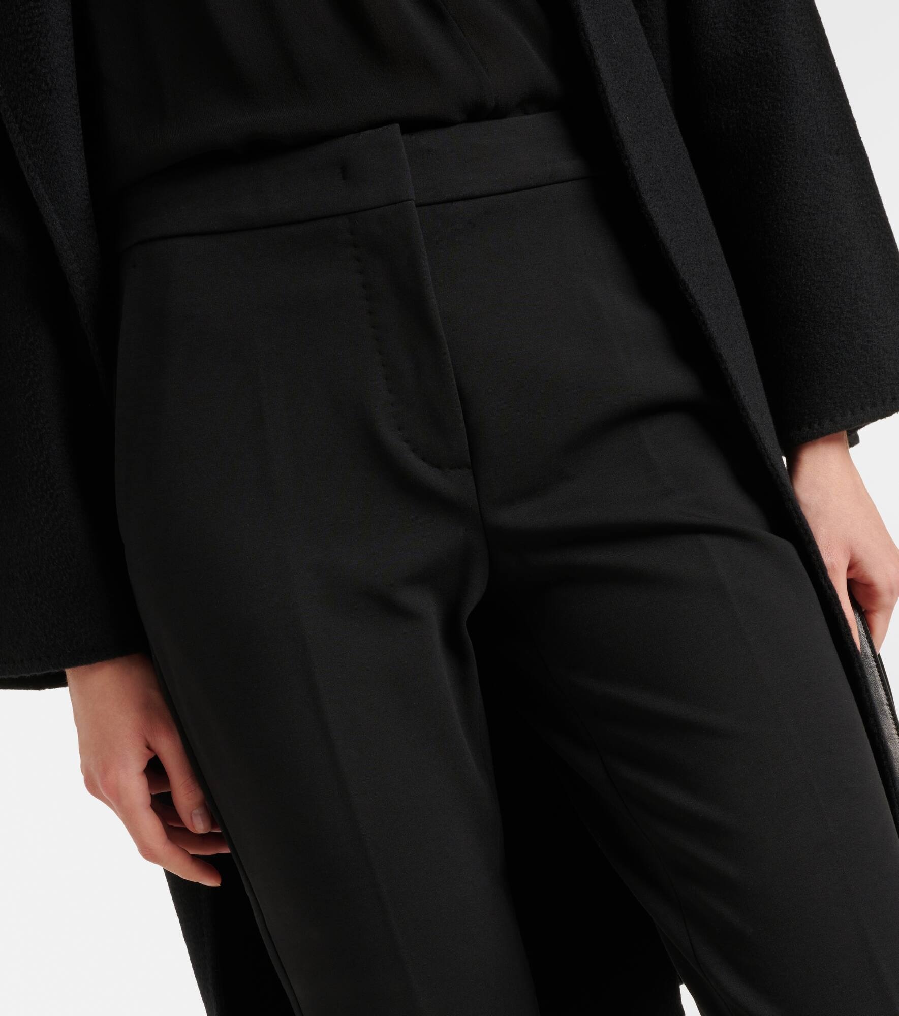 Cropped jersey slim pants - 4