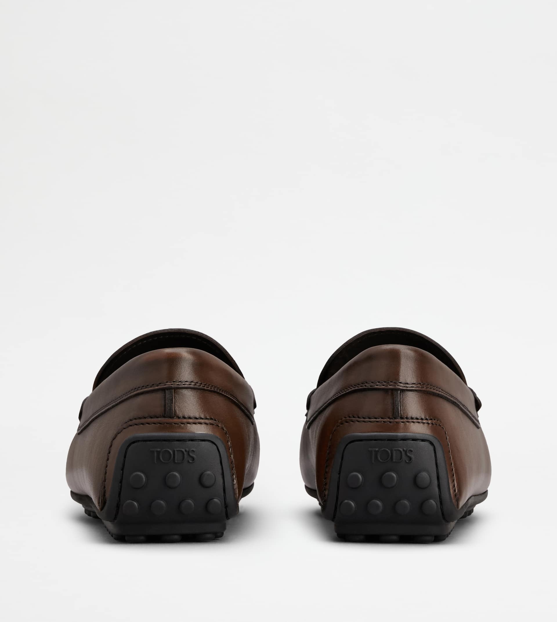 CITY GOMMINO DRIVING SHOES IN LEATHER - BROWN - 3