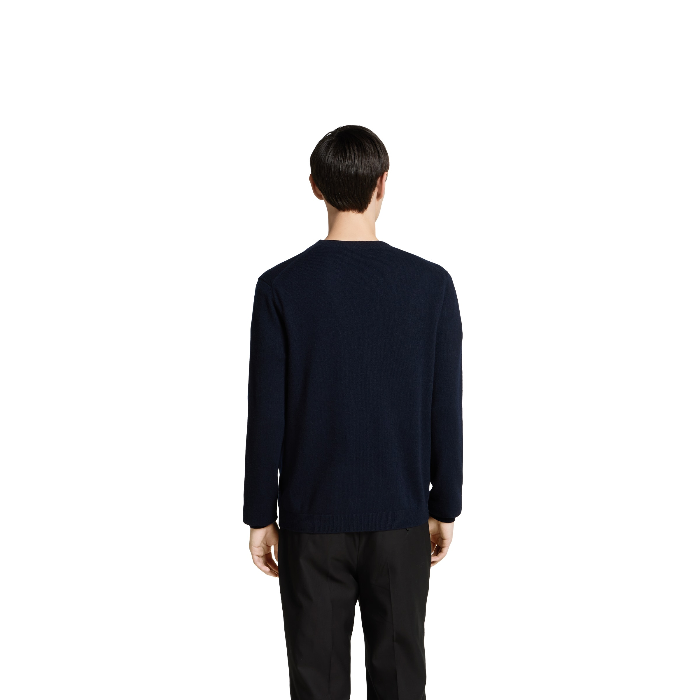 Fine cashmere cardigan with intarsia - 4
