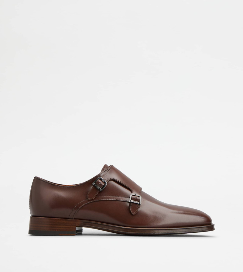 MONKSTRAPS IN LEATHER - BROWN 1