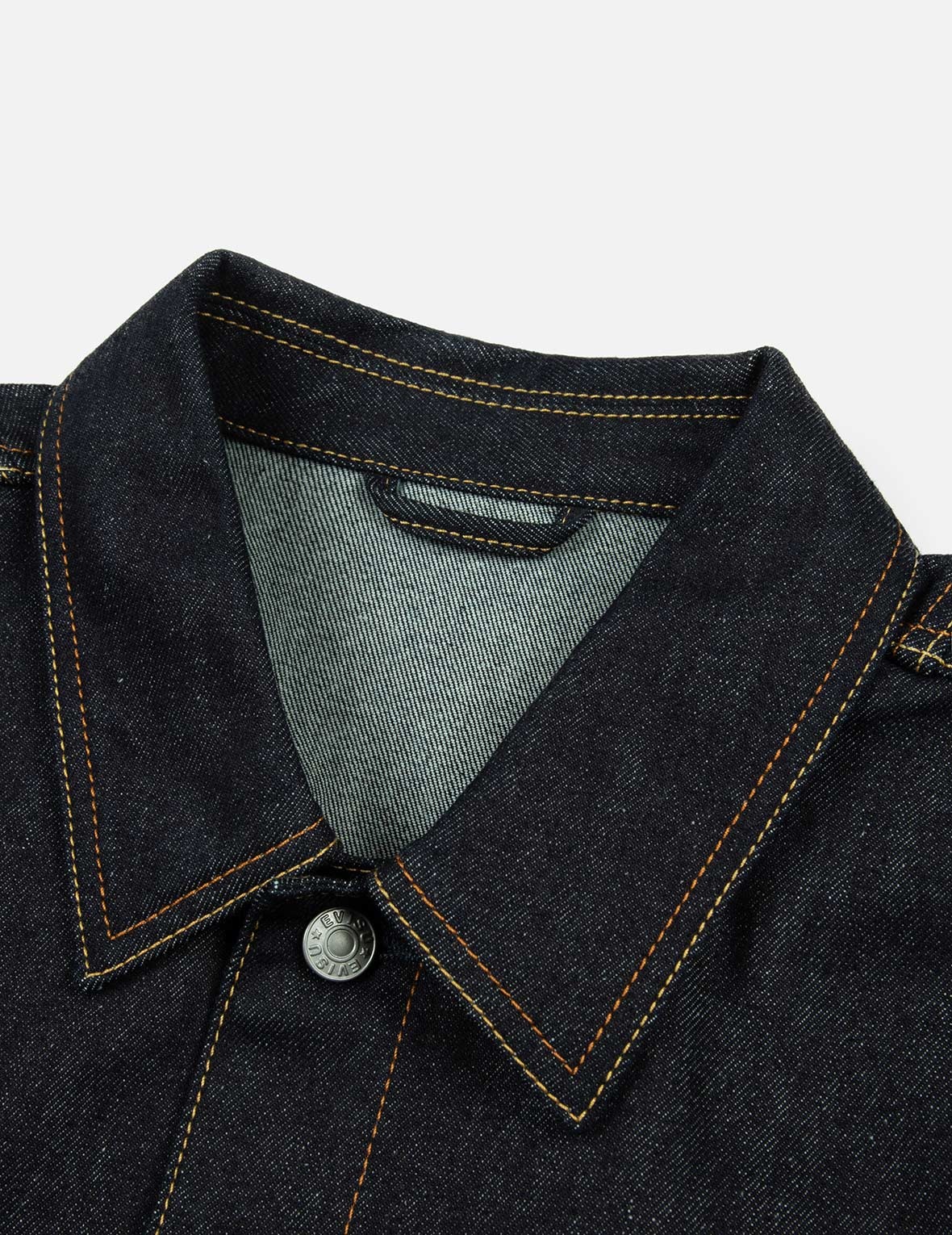 NINJA GODHEAD PRINT LOOSE FIT DECONSTRUCTIVE DENIM JACKET - 8