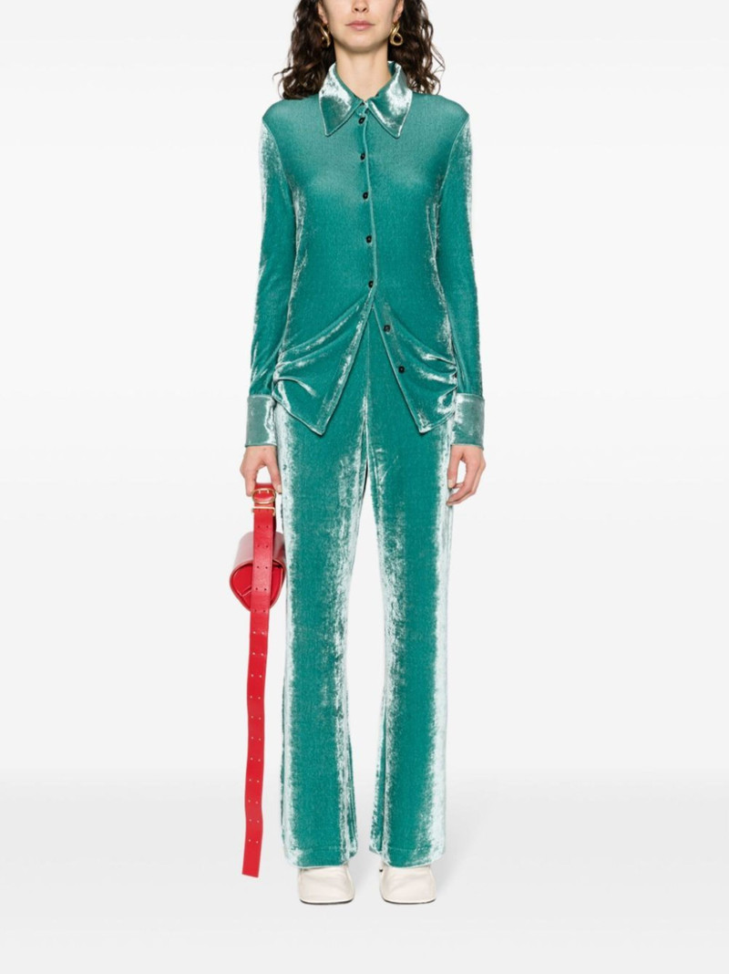 Jil Sander velvet straight-leg trousers outlook