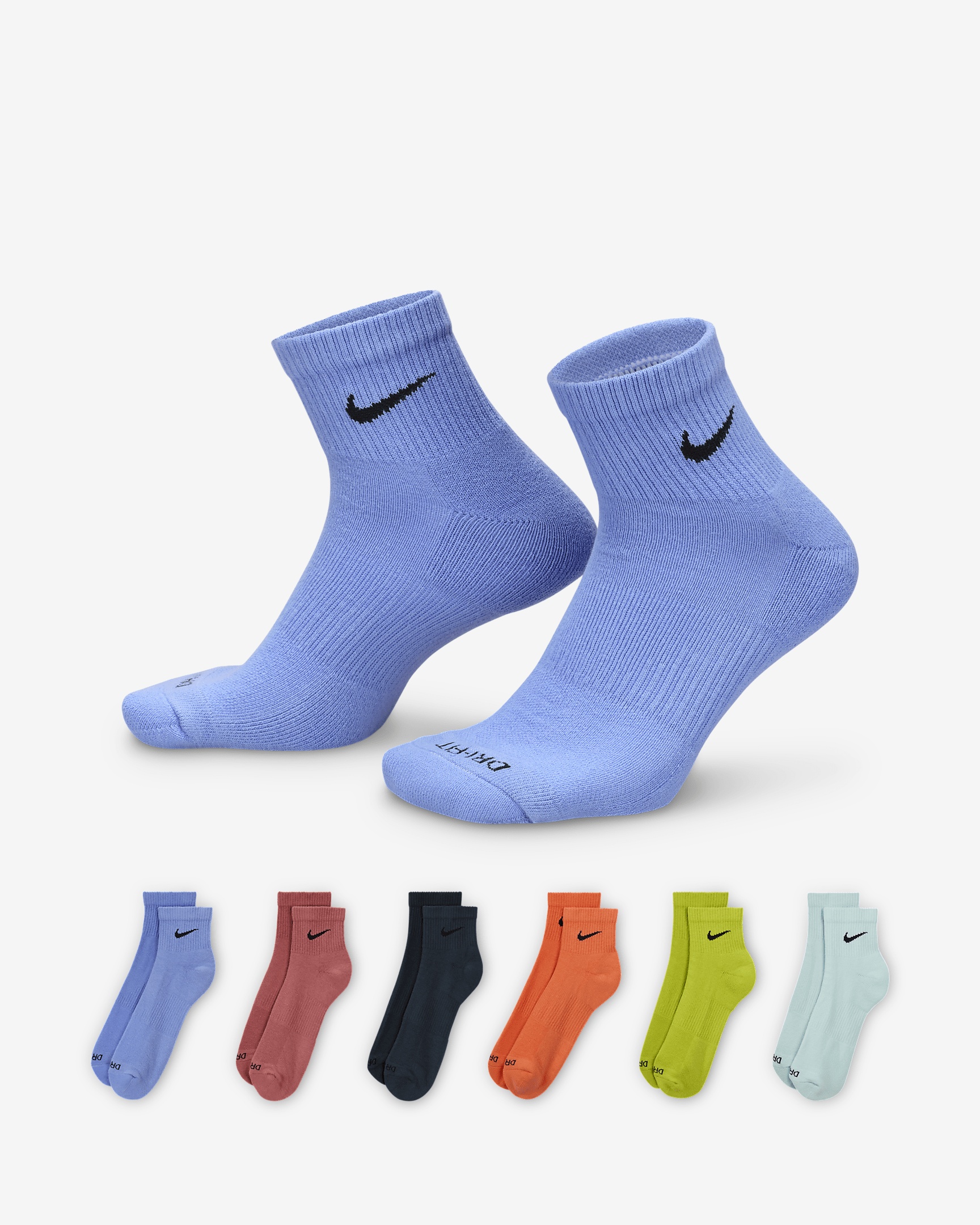 Nike Everyday Plus Cushioned Training Ankle Socks (6 Pairs) - 1