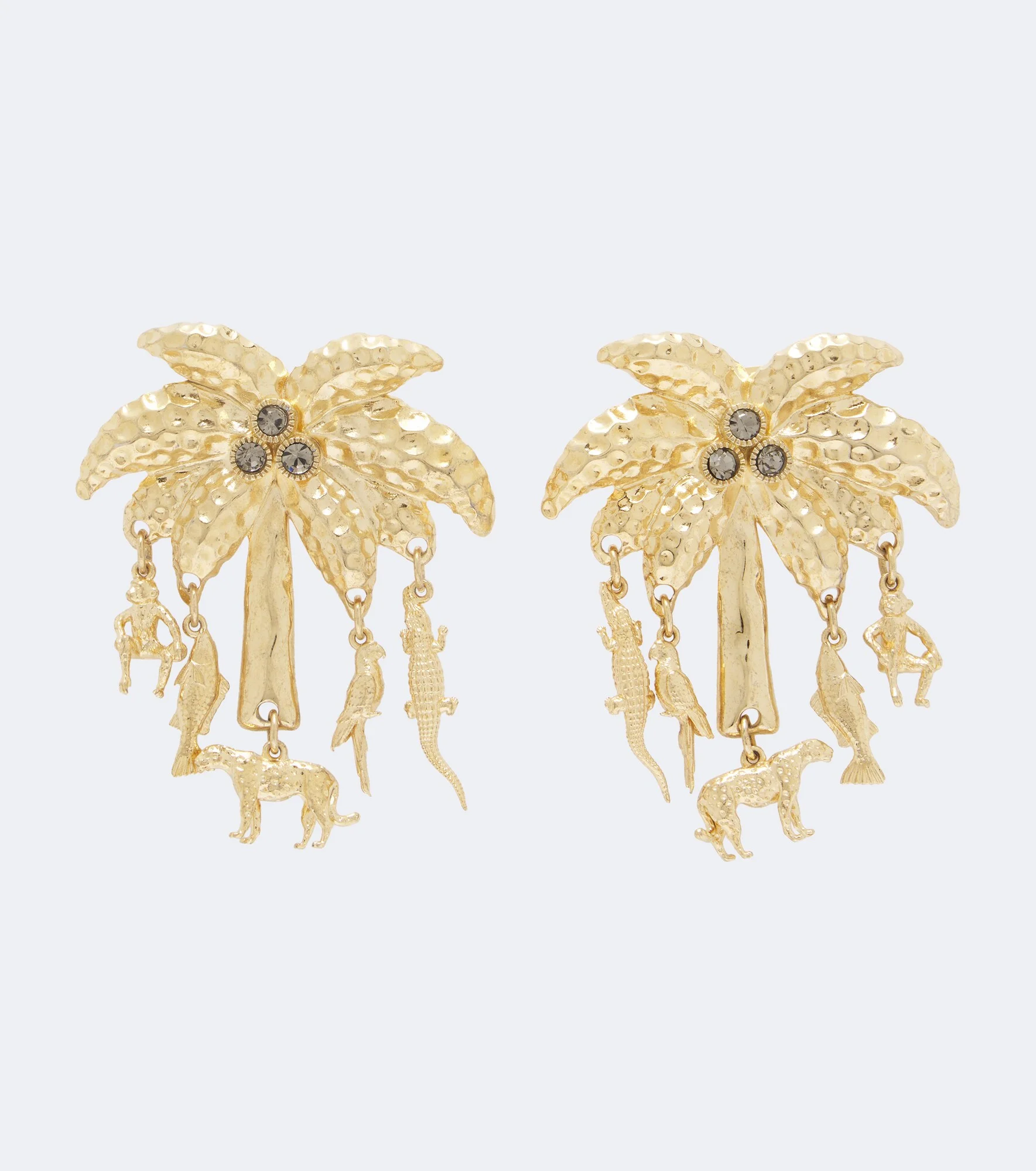 Palmier embellished drop earrings - 1