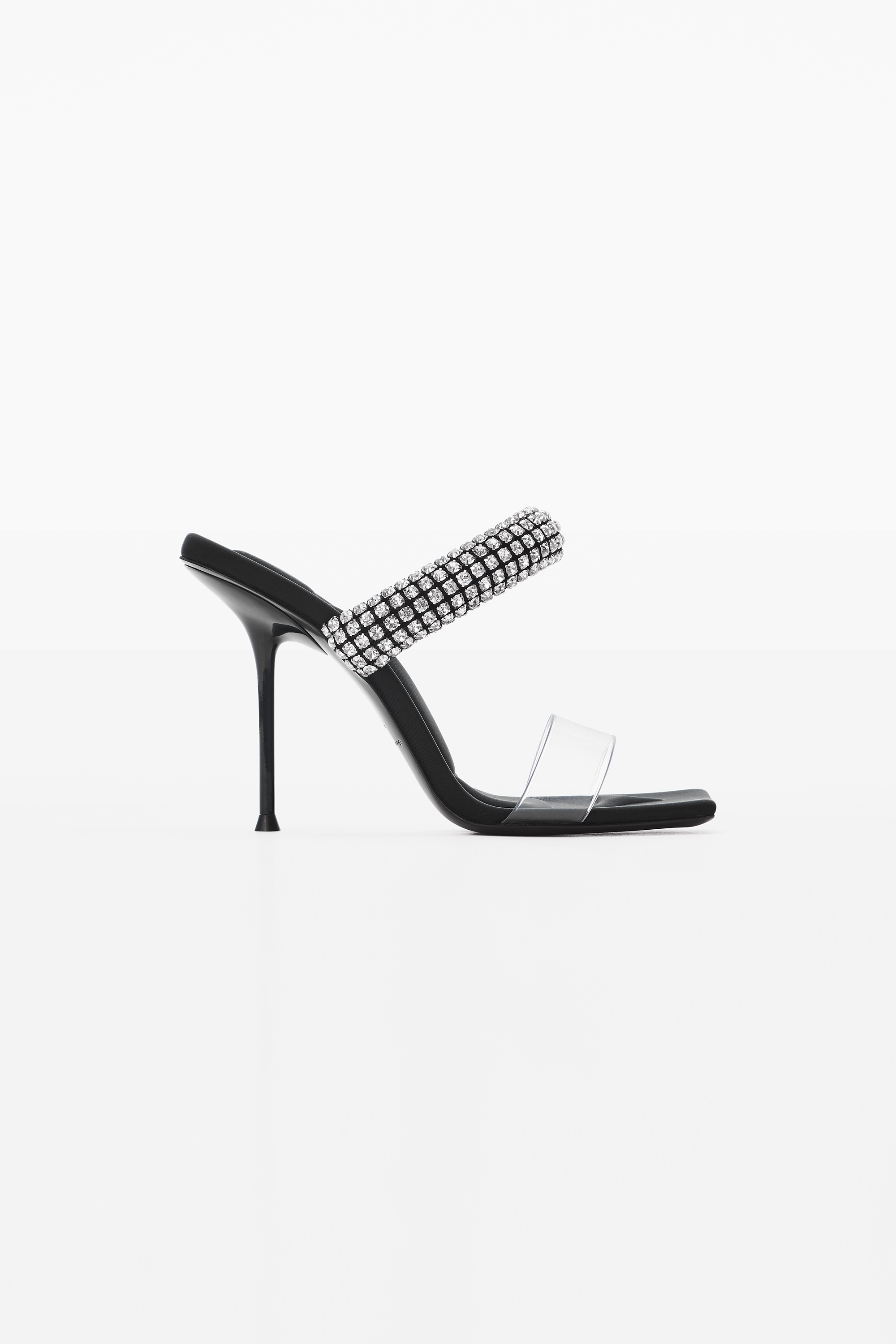 JULIE SLIDE HEEL IN CRYSTAL PVC - 1