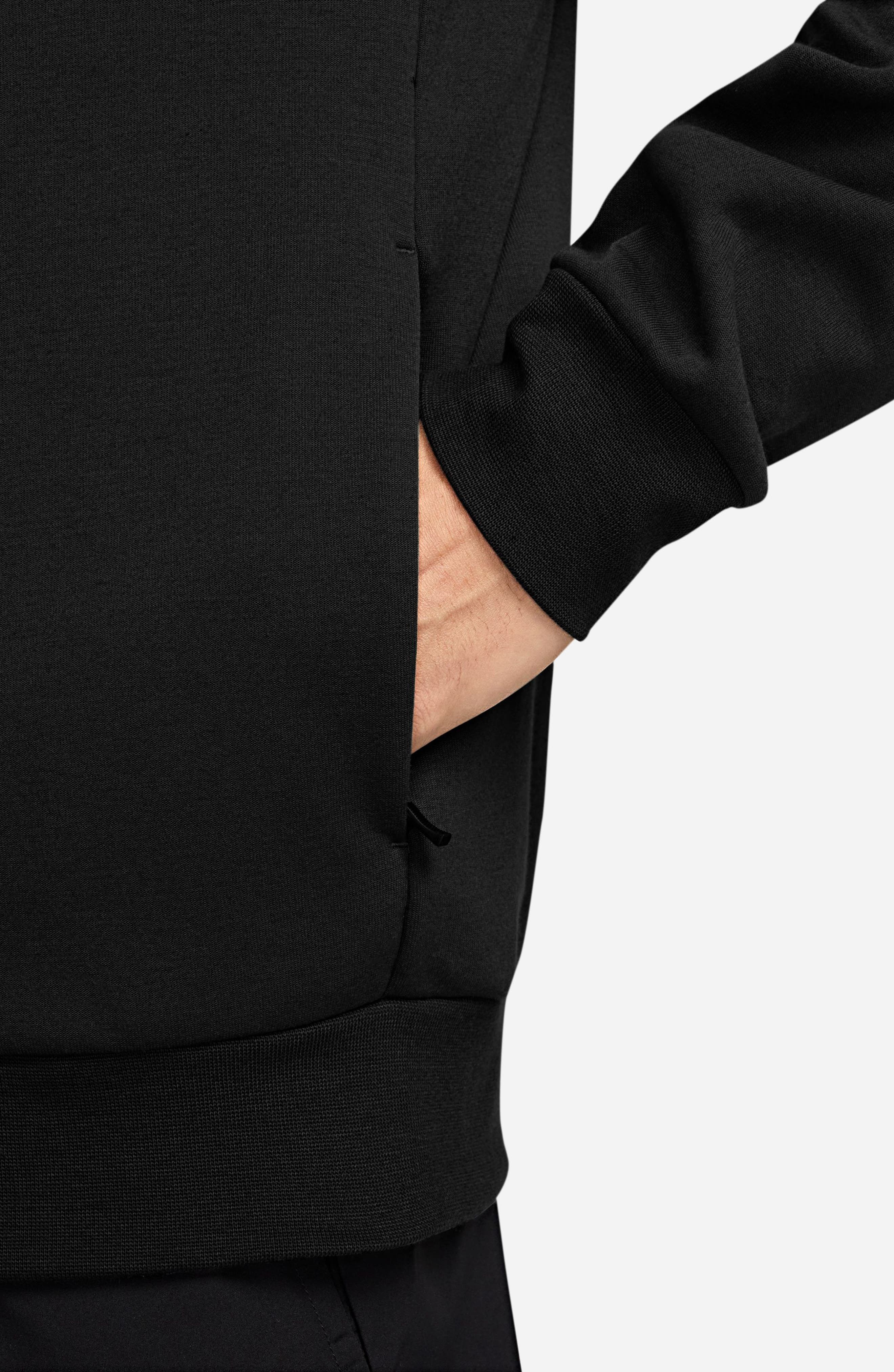Nike Primary Dri-FIT Full Zip Hoodie in Black/Black at Nordstrom - 3