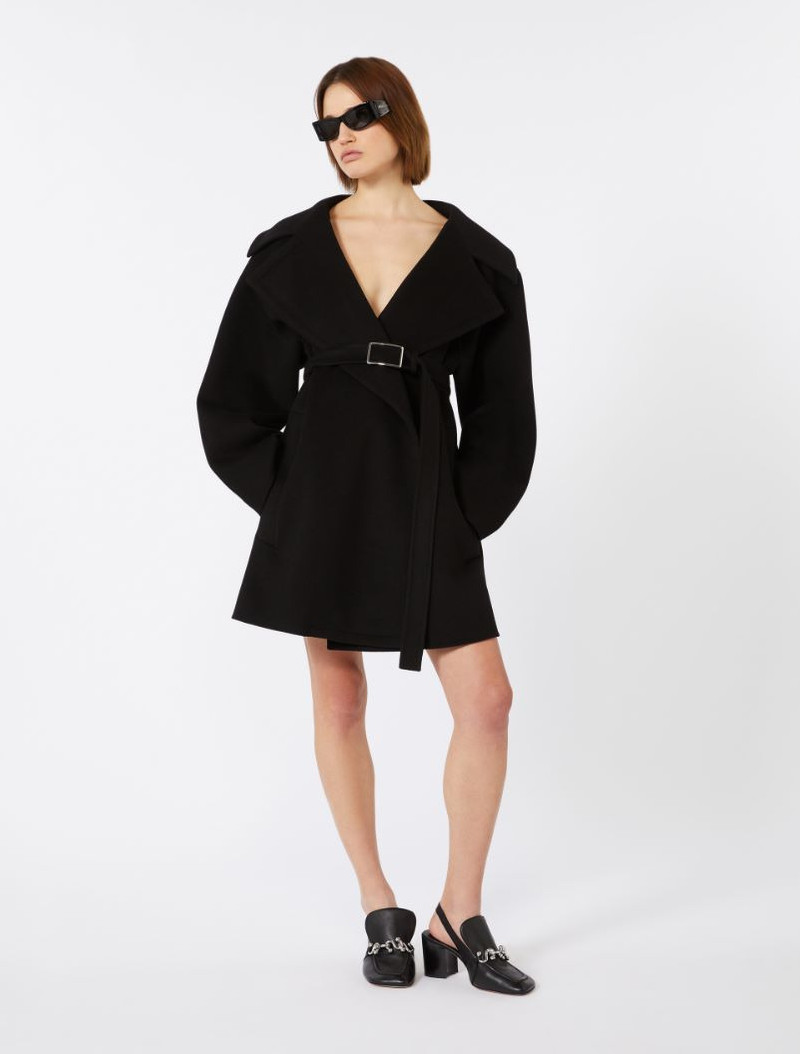 Sportmax Oversized pure wool cardigan - black outlook