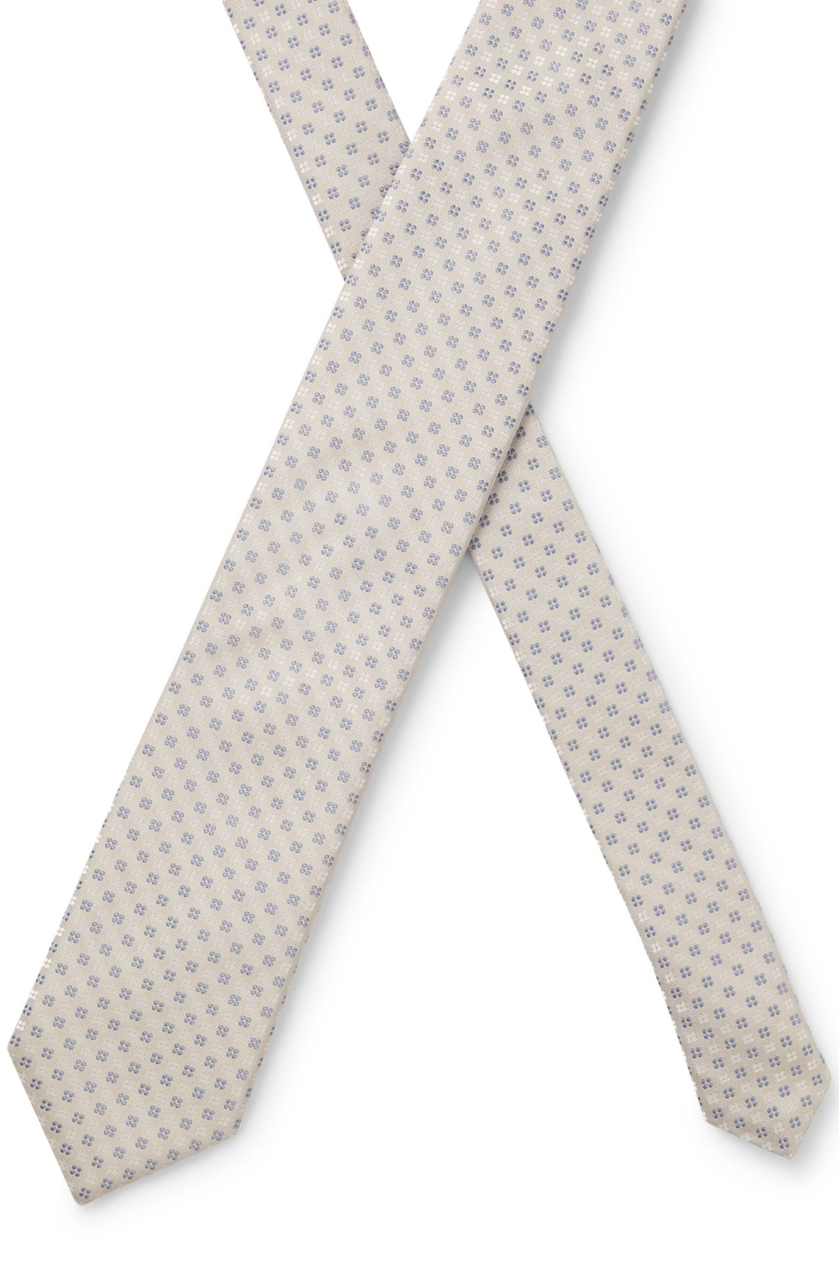 SILK-BLEND TIE WITH JACQUARD PATTERN - 4