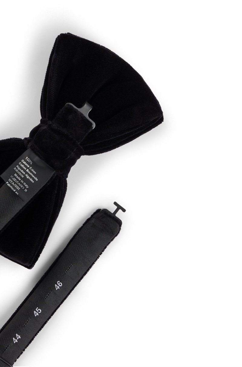 PRE-TIED BOW TIE IN COTTON VELVET 5