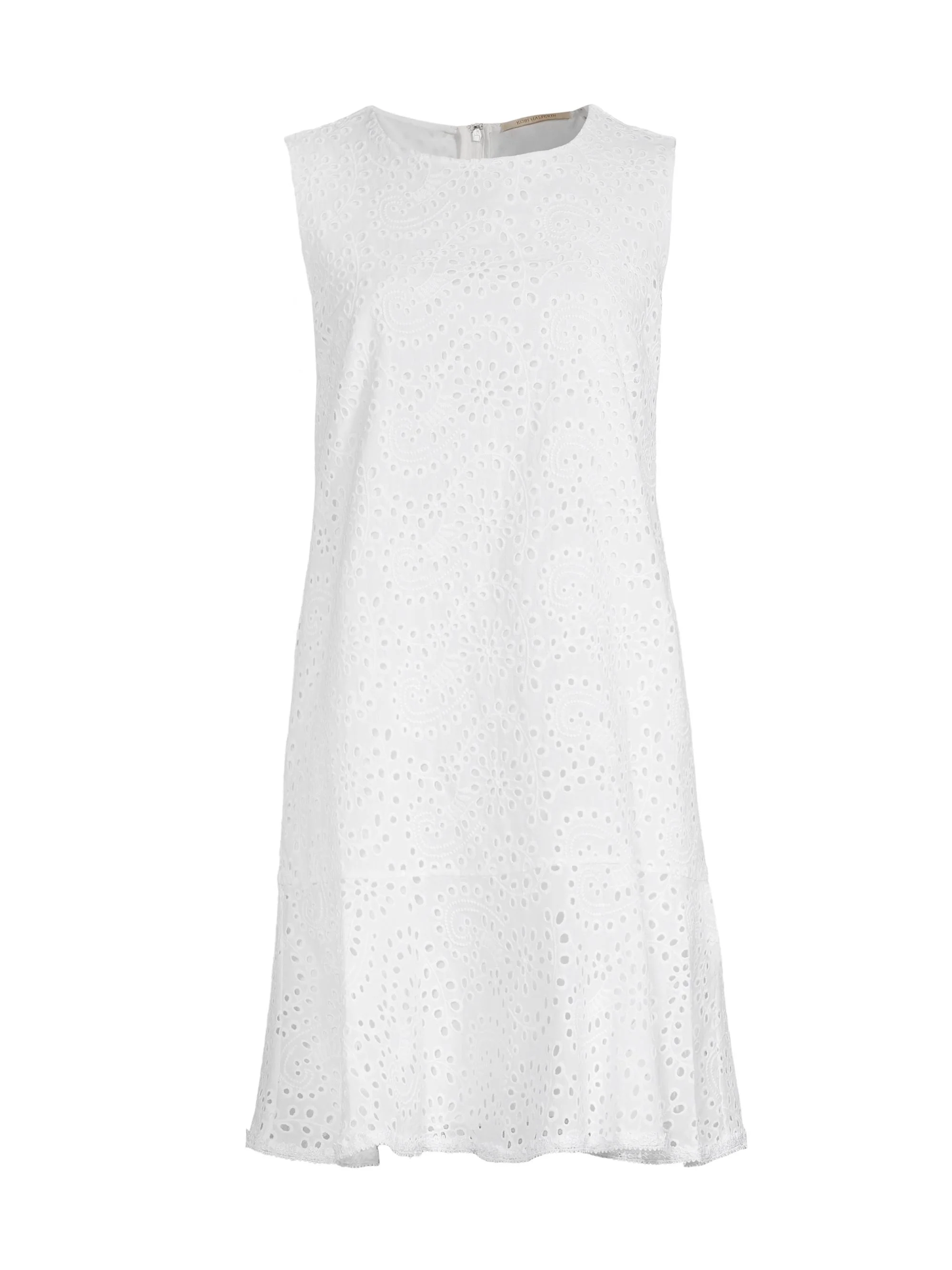 Women's Leora Cotton Eyelet Shift Dress - Ivory - 1