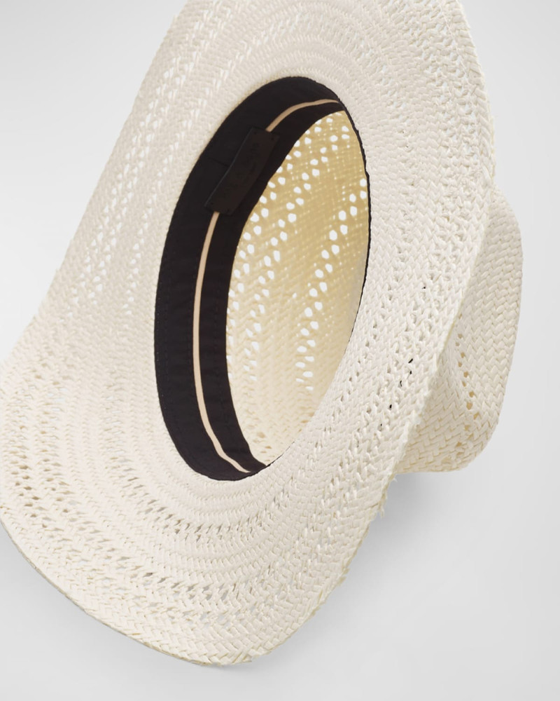 rag & bone Elle Straw Fedora outlook