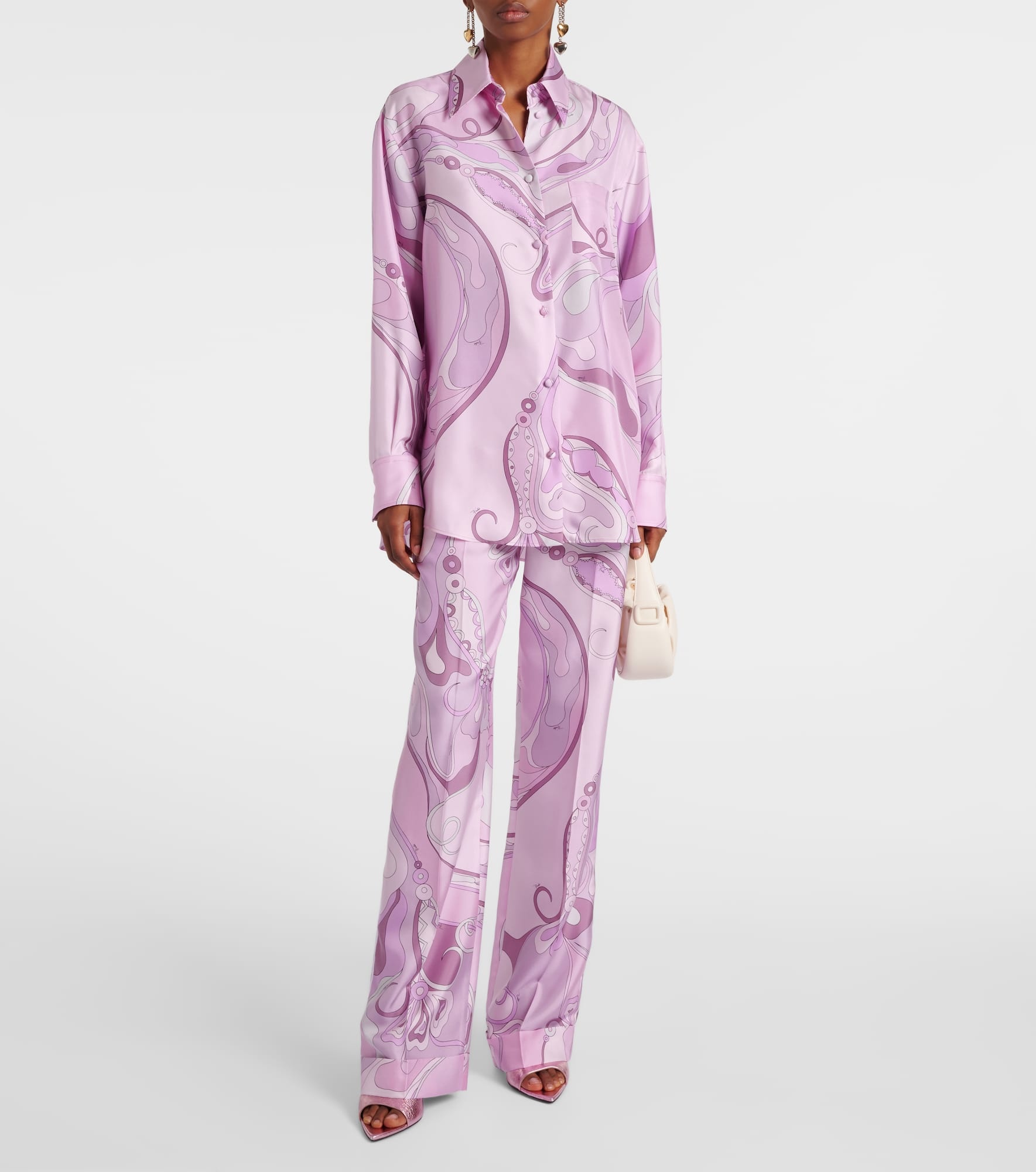Orchidee silk twill shirt - 2