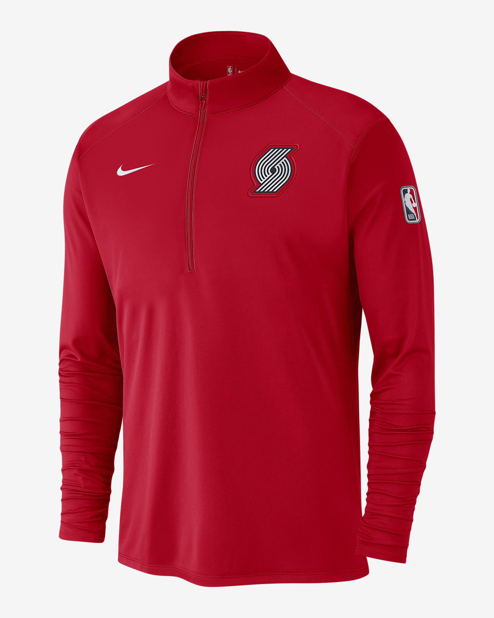 Portland Trail Blazers City Edition Men's Nike Dri-FIT NBA 1/2-Zip Long-Sleeve Top - 1