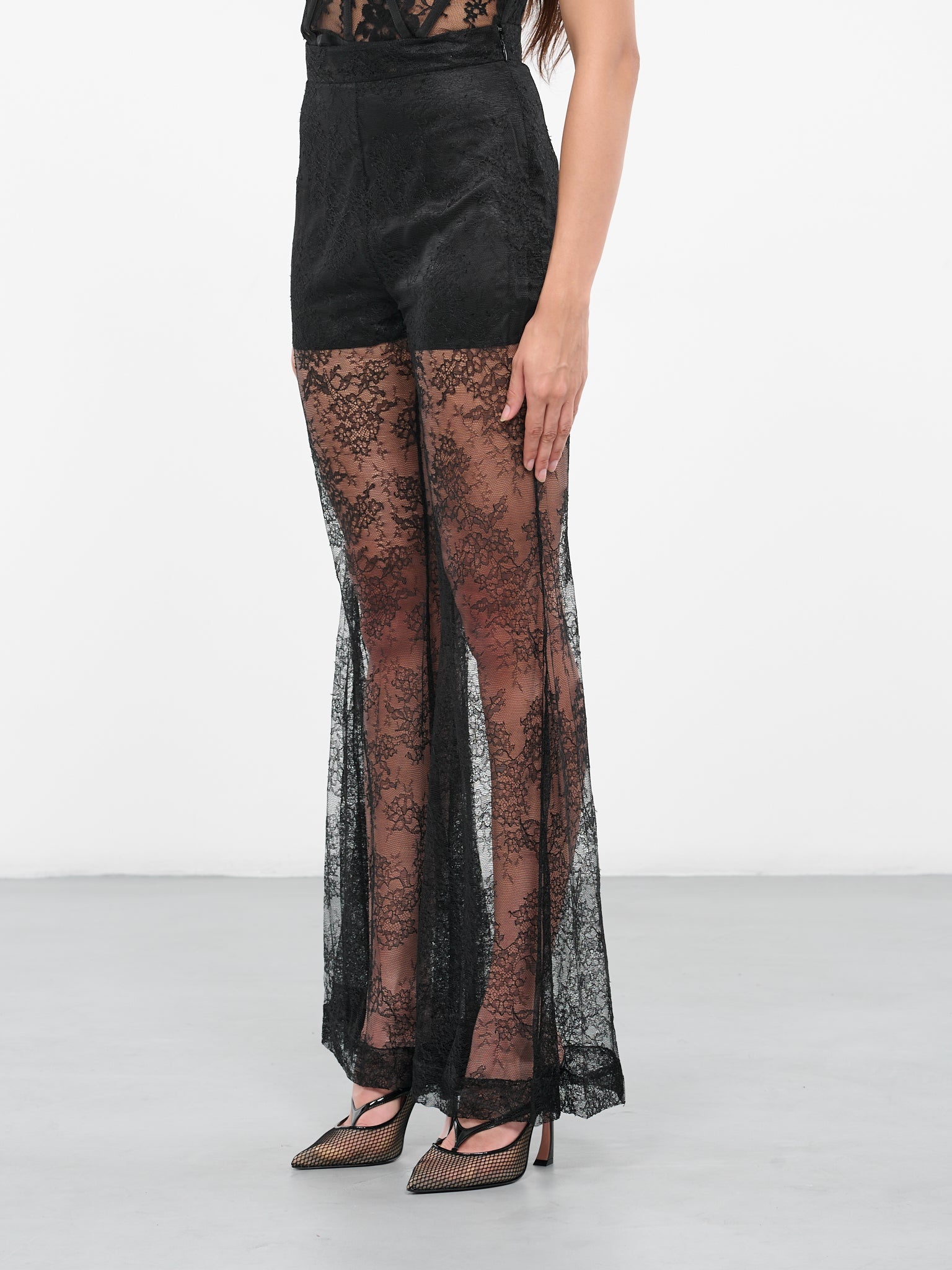 Lace Big Flare Pants - 2