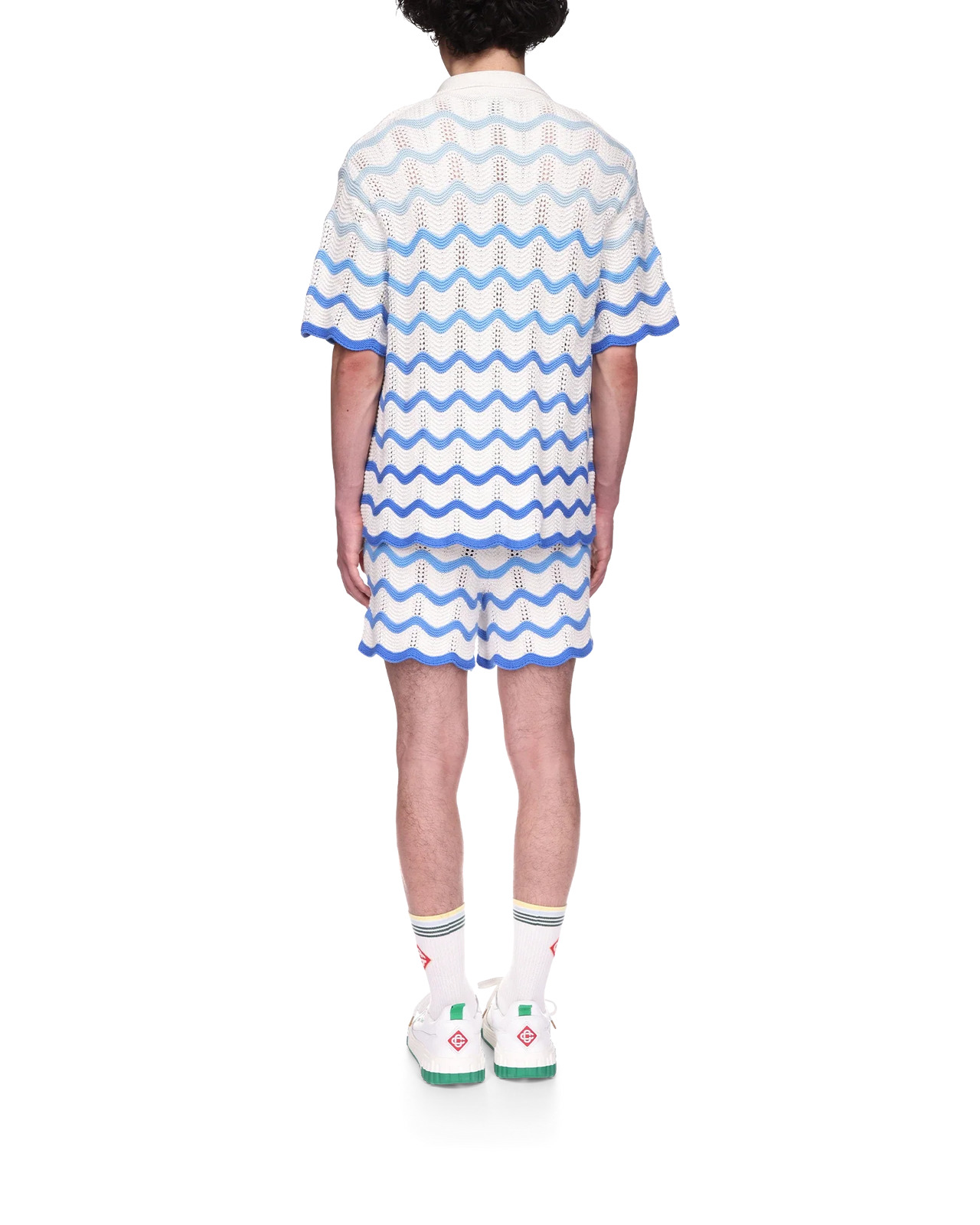 Wavy Gradient Crochet Shirt | Casablanca Paris - 5