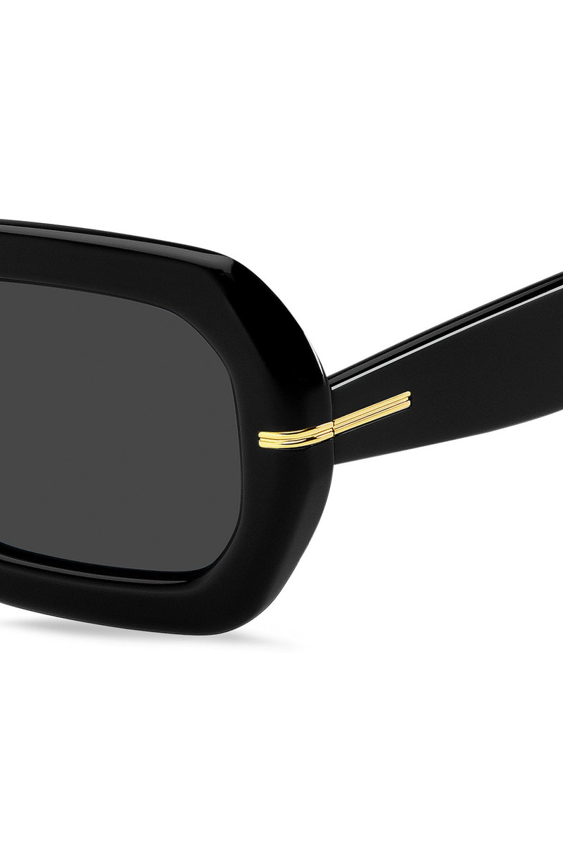 BOSS BLACK-ACETATE SUNGLASSES WITH GOLD-TONE HINGES outlook