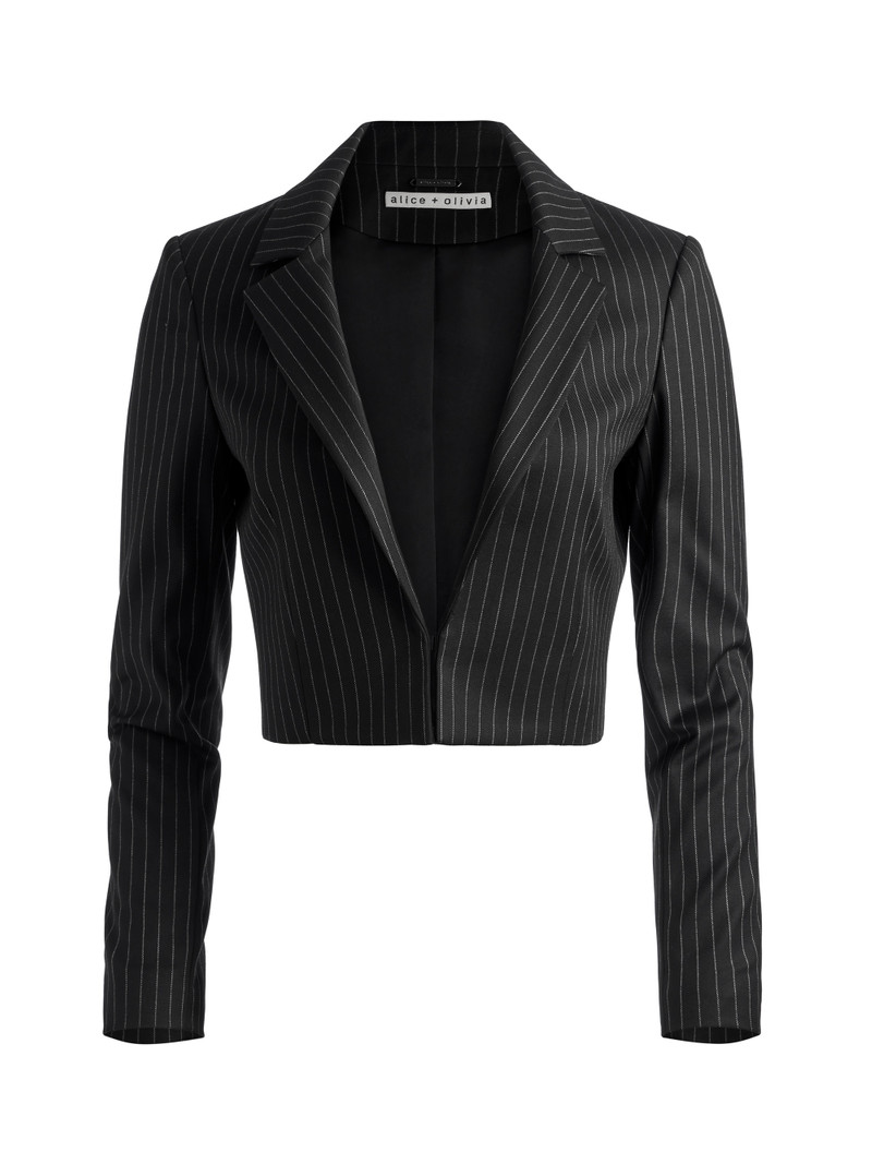 MYA CROPPED NOTCH COLLAR BLAZER 1