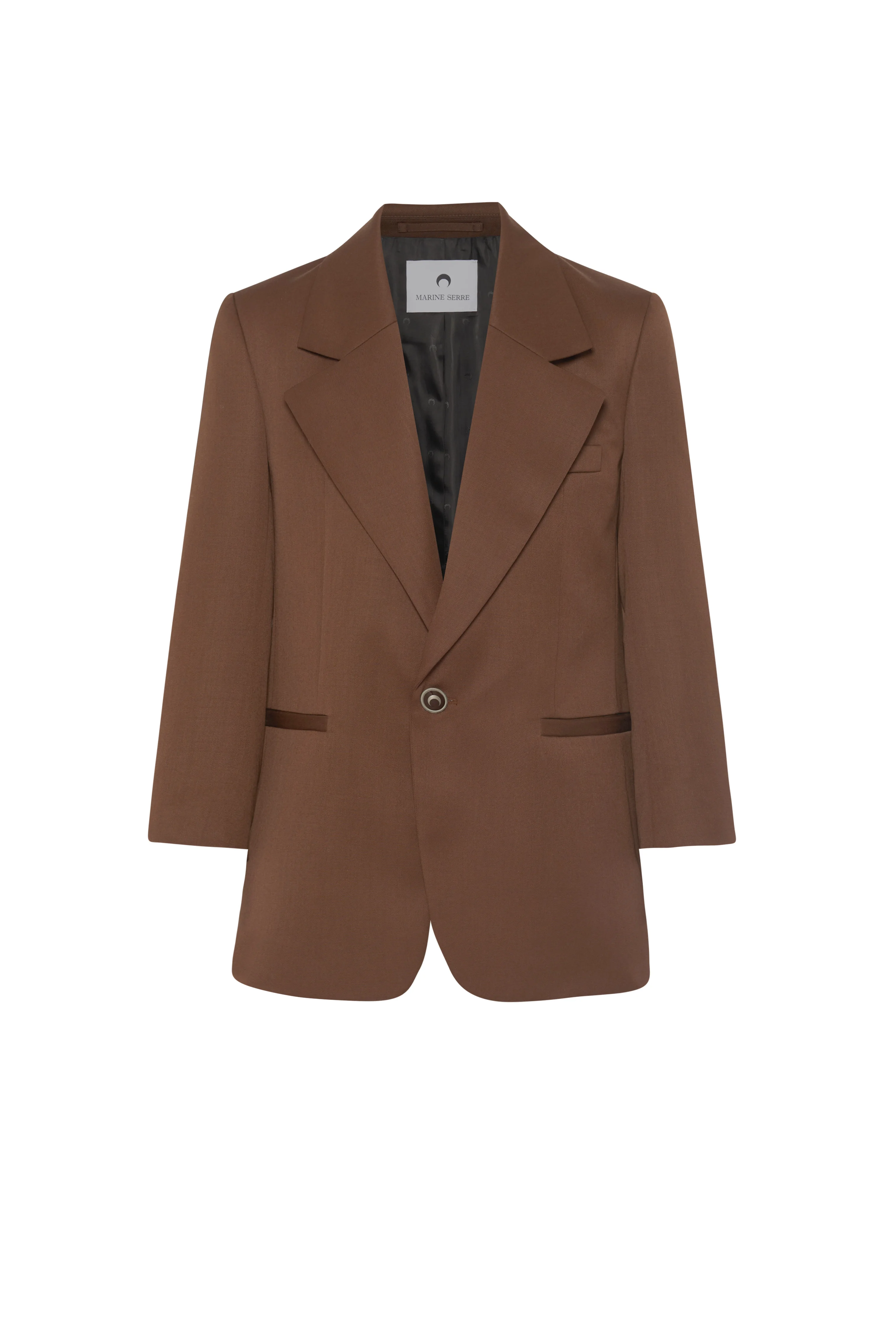 Virgin Wool Twill Boxy Blazer - 1