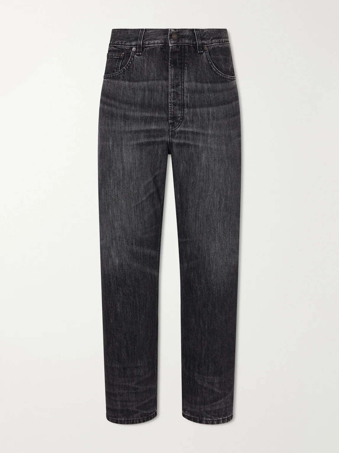 Vega Straight-Leg Recycled Cotton-Blend Jeans - 1