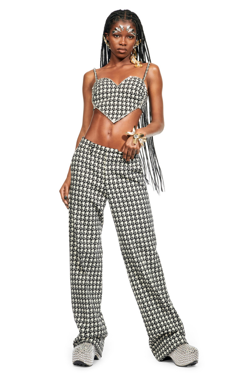 CRYSTAL TRIM HEART TOP 5