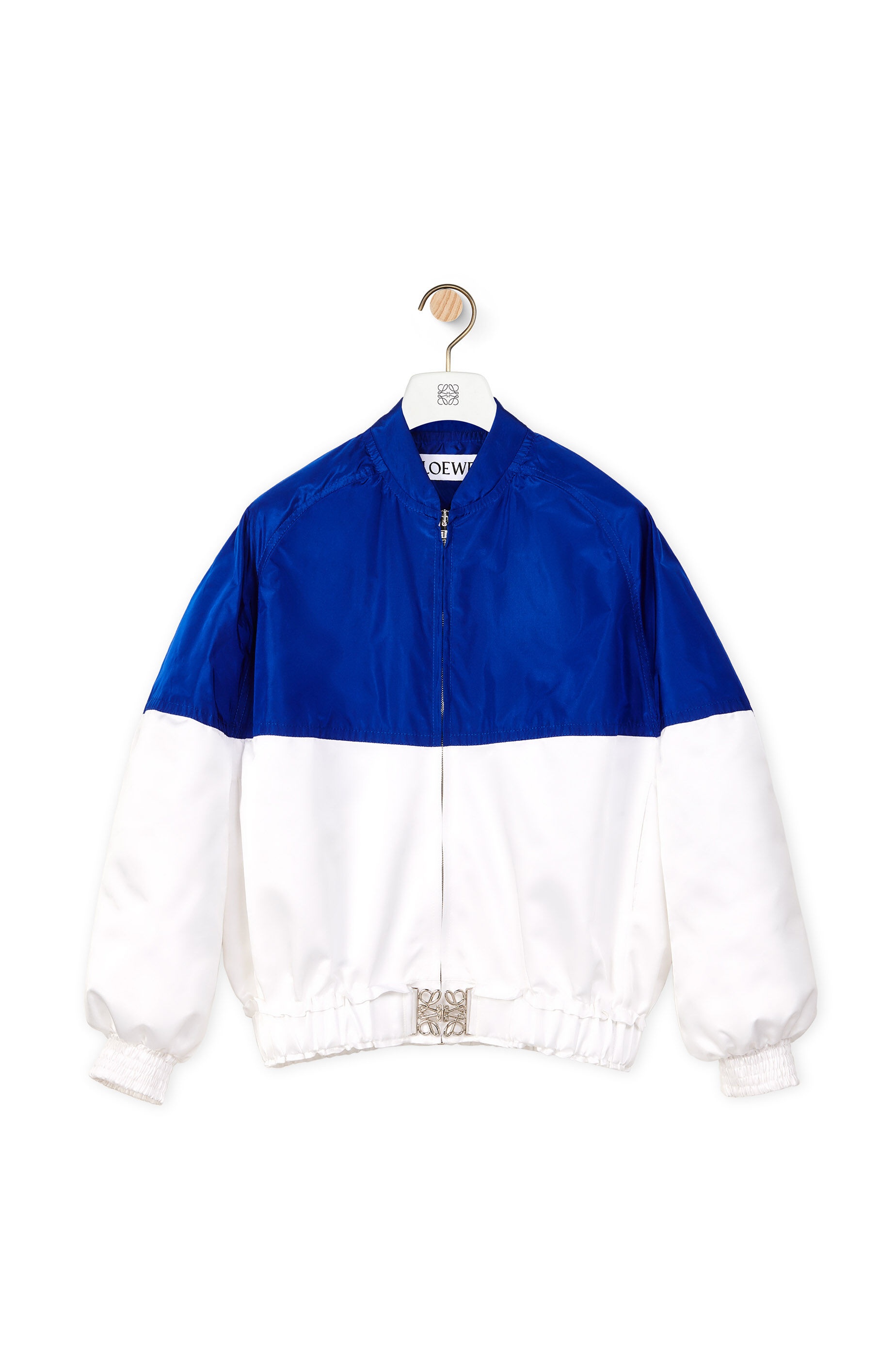 Bomber jacket in silk and polyester - 1