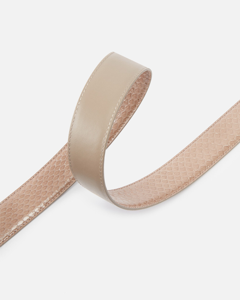 3CM GLOSSY PYTHON LEATHER BELT PINKO GALLERIA. 4