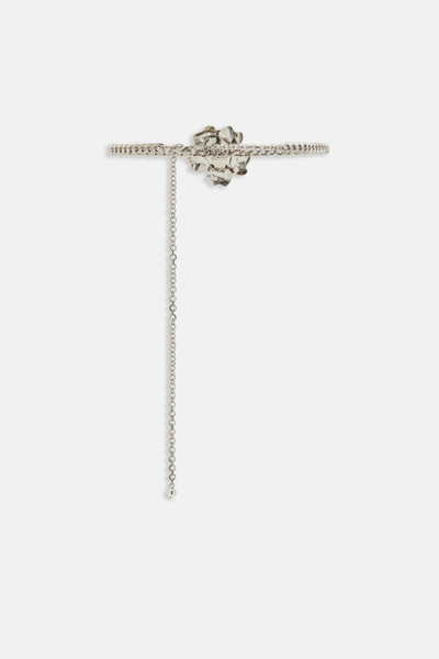 Alessandra Rich CHAIN BELT WITH ROSE EMBELLISHMENT outlook