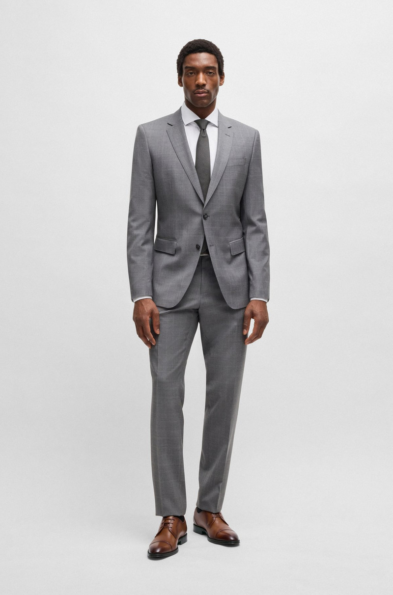 BOSS CAP-TOE DERBY SHOES IN LEATHER outlook