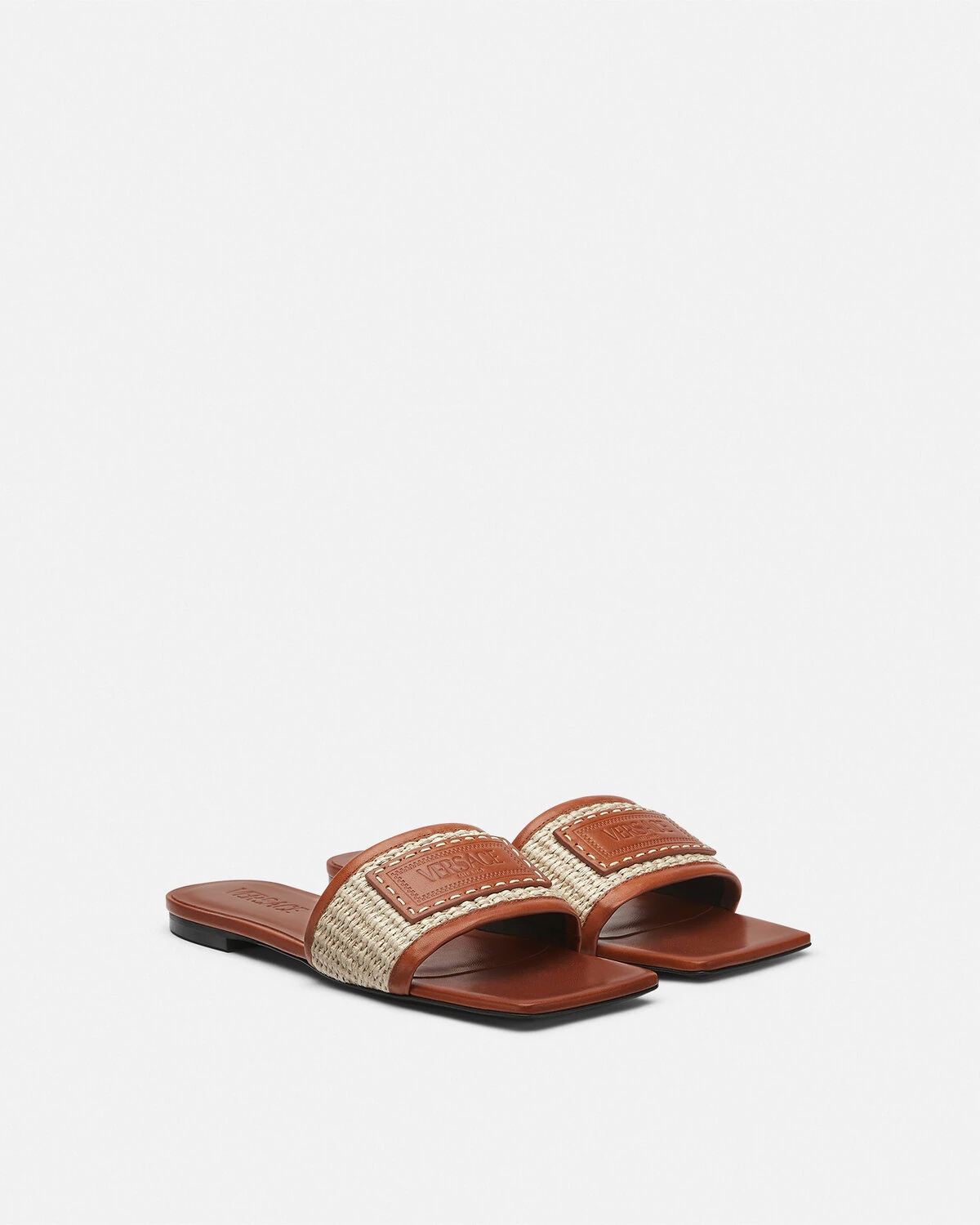 Theia Barocco Raffia Flats - 2