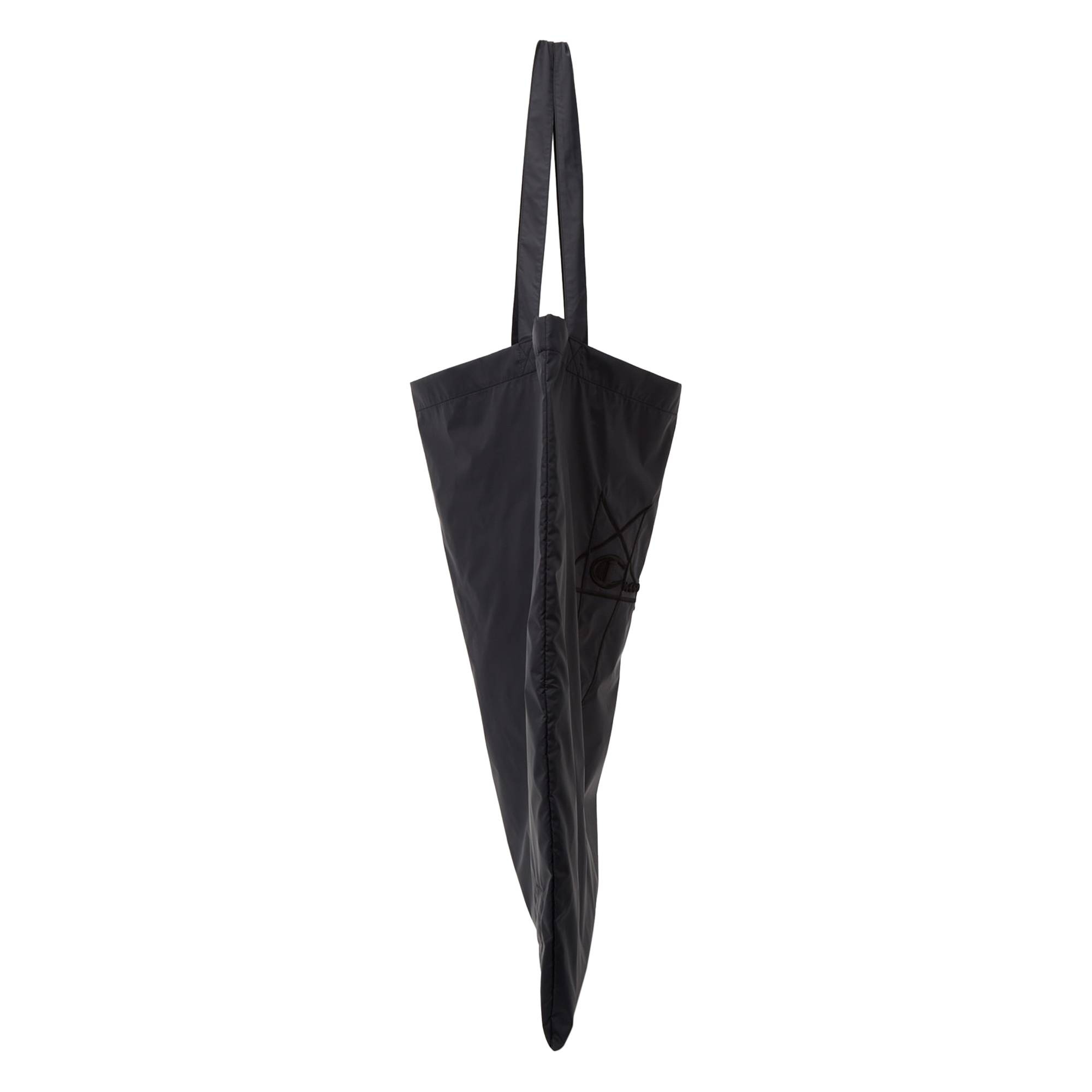 Rick Owens x Champion Nylon Jumbo Shopper Tote Bag 'Black' - 3