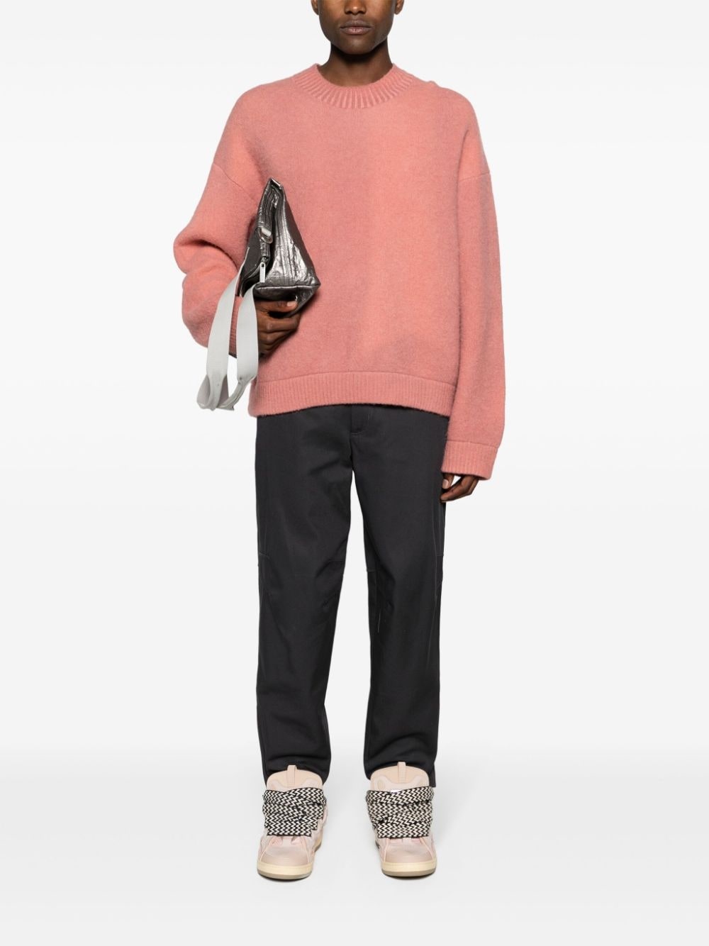 Biker mid-rise cropped trousers - 2