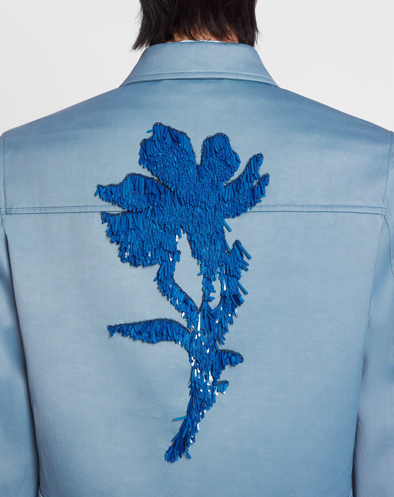 FLORAL EMBROIDERY ZIPPED JACKET - 6