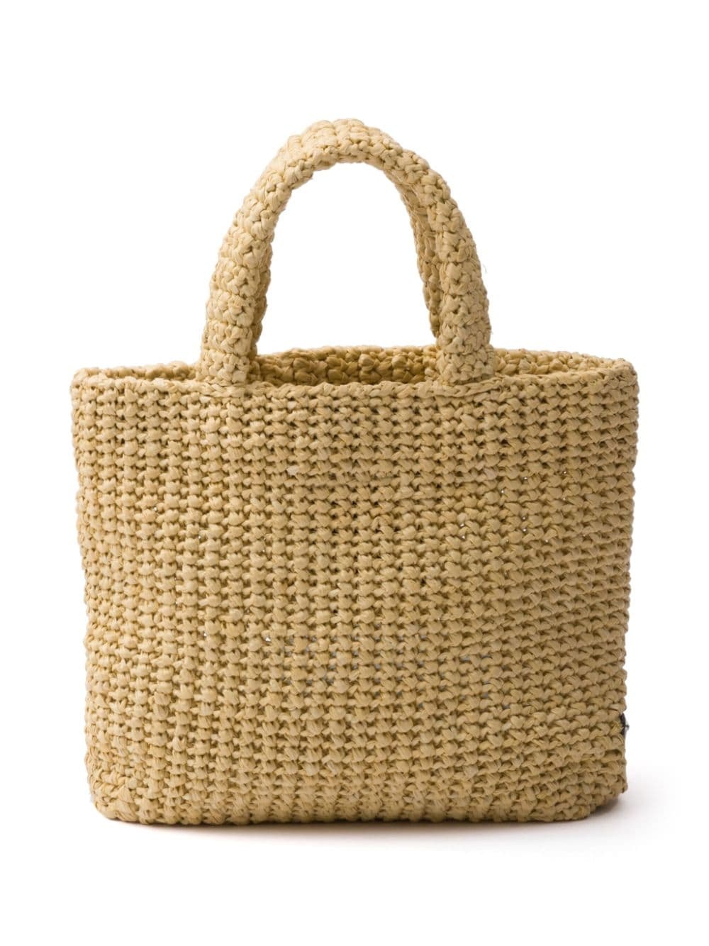 logo-embroidered straw tote bag - 2