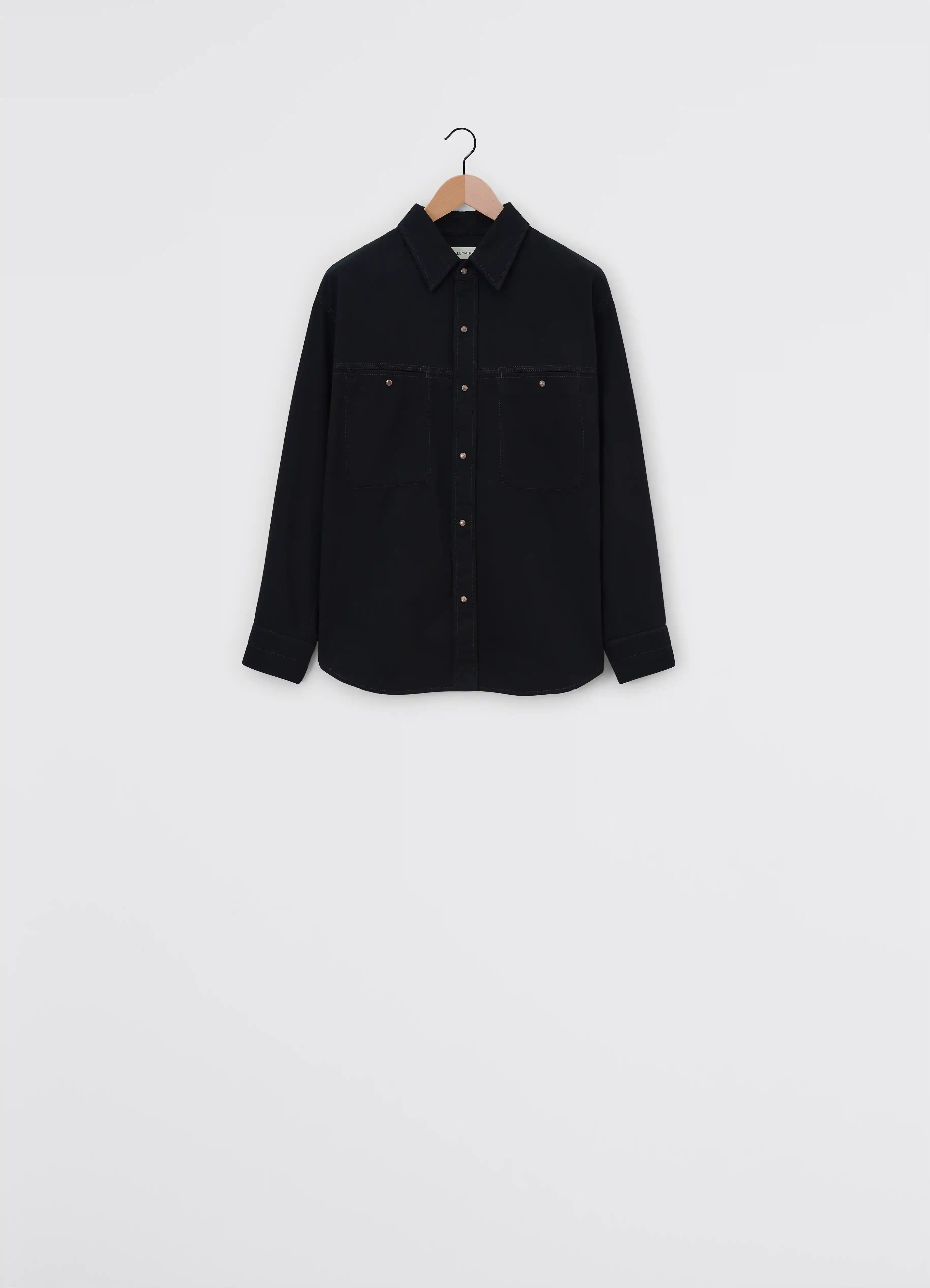 DENIM SHIRT WITH SNAPS - 4