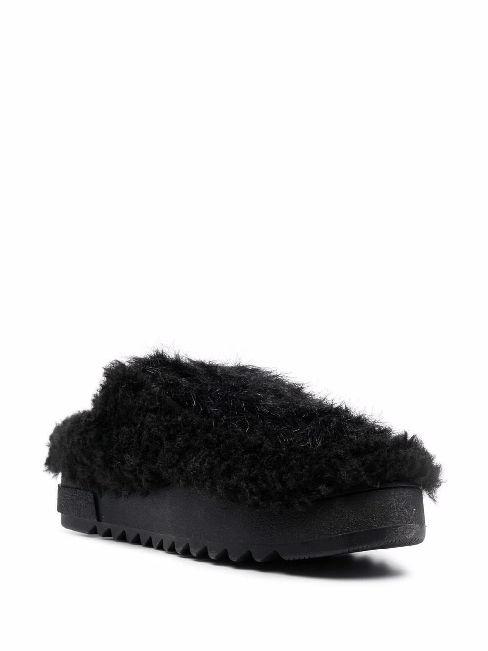 faux-fur slip-on slippers - 2