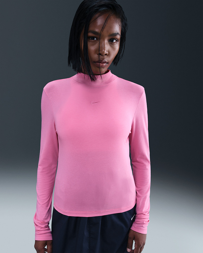 Nike Sportswear Chill Knit Women's Slim Long-Sleeve Mock-Neck T-Shirt 1