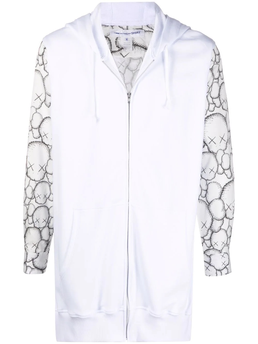 graphic-print zip-up hoodie - 1